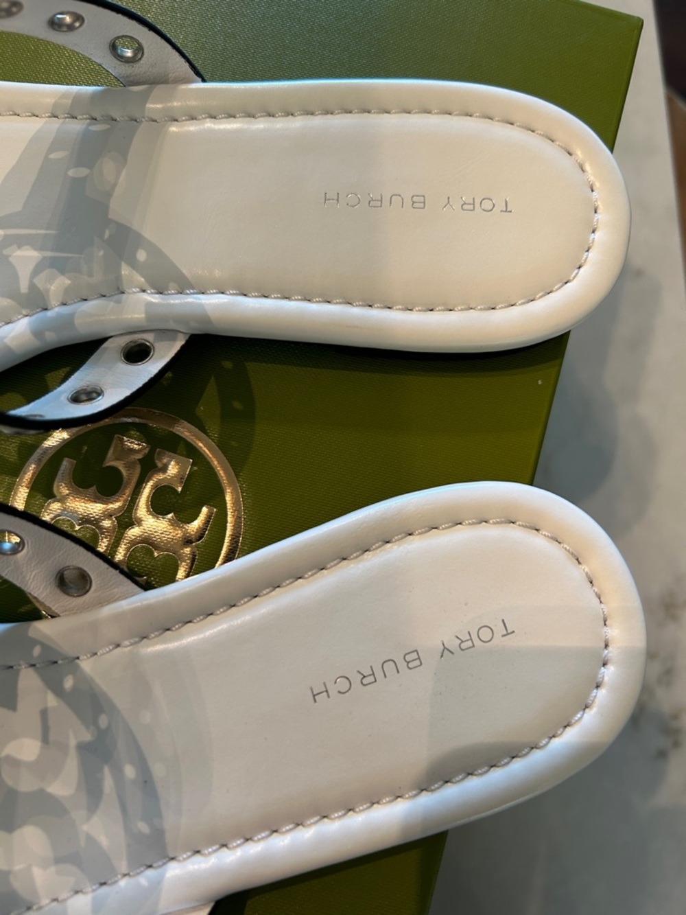 NWB Tory Burch Miller Eyelet Sandals - Picture 3 of 7